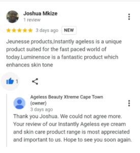 Instantly Ageless Customer review